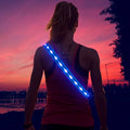 Illumifun LED Running Belt - USB Rechargeable Light Up Sash, High-Visibility Elastic Waistband Light for Running Cycling Hiking Camping Nighttime Activities - color: Royal Blue