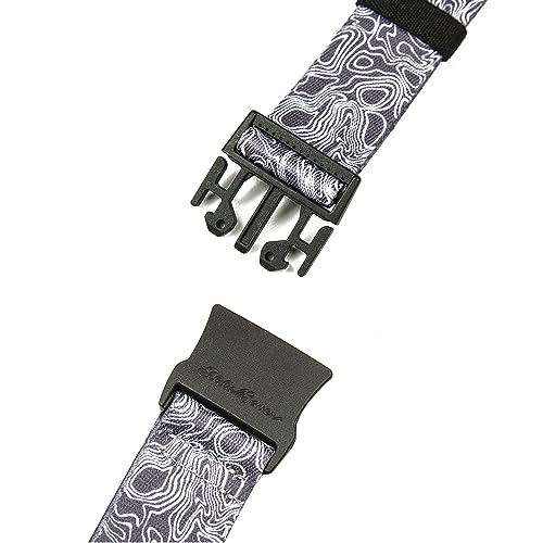 Eddie Bauer Trail Belt Active Stretch Webbing with Quick Release Buckle - color: Topographic