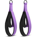 Honoson 2 Pcs Double Loop Pilates Reformer Straps with D Rings Purple