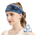 Cooling Gel Headband, Headache Ice Pack Head Wrap for Migraines, Reusable Hot and Cold Pack, Hot Flash Relief, Stress & Tension Soothing Relief