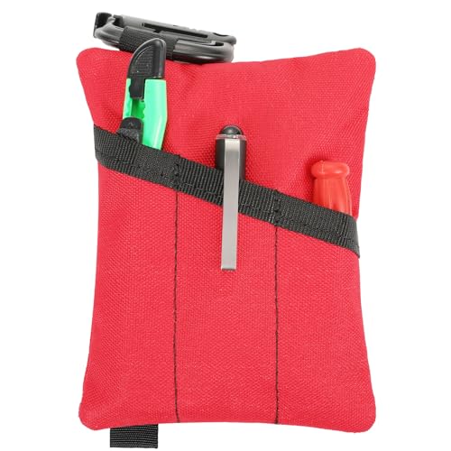FRTKK 2 Pack Tactical Compact EDC Pouches Military Molle Utility Pouch Accessories Organizer Pouch Coin Purse Keychain Pocket Credit Card Holder Waist Pack - color: red 3
