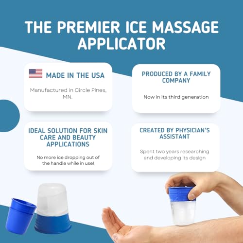 Set of 2 Blue Ice Massage Tools