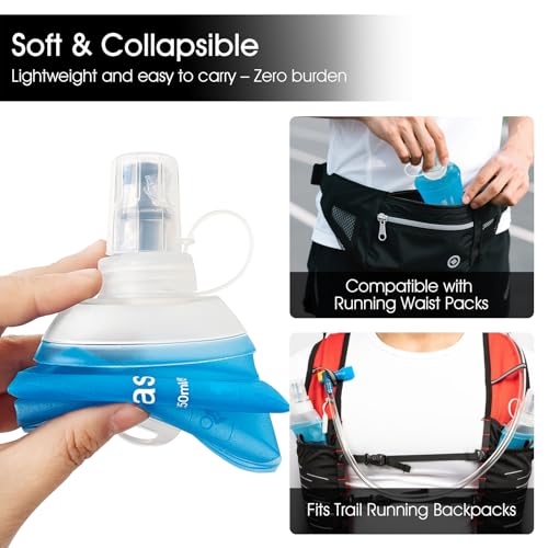 GUYI GYGYL Soft Flask, Collapsible Water Bottle for Sports, 250ml Blue - color: 250ml Blue