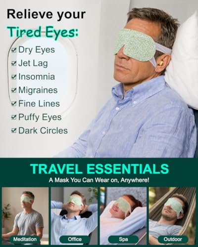 16 Packs Steam Eye Masks for Dry Eyes, Self Heating Warm Compress Unscented - color: Unscented