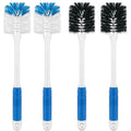 Bottle Brush with Long Handle for Baby Bottle, Cup, Glass Cleaning, 4 Pack - color: 4 Pack