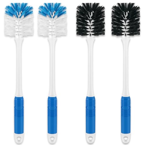Bottle Brush with Long Handle for Baby Bottle, Cup, Glass Cleaning, 4 Pack - color: 4 Pack