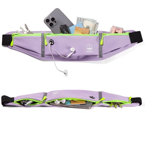 Running Belt Slim Fanny Pack Jogging Pouch Phone Holder Waist Pack - Purple - color: D Purple