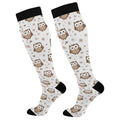 Wusikd Cute Penguin Compression Socks for Women and Men Circulation Long Socks for Athletic Running 1 - color: Multi 19