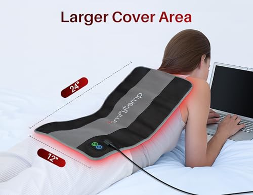 Comfytemp Red Light Therapy Mat for Body, 24'' x 12'', 660nm & 850nm - size: 12" x 24"