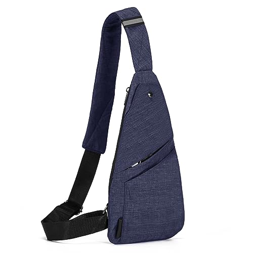 Seoky Rop Sling Bag Slim Personal Purse Pocket Small Crossbody Chest Bag - color: Blue-1, size: Small