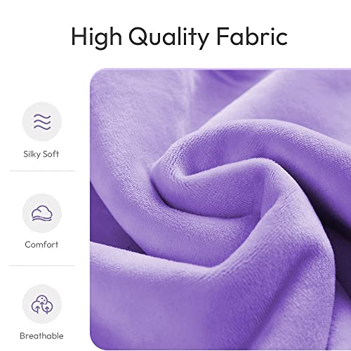 MORLIDEN Microwavable Neck Wrap Warmer&Shoulder Weighted Hot Cold Compress - color: Purple, size: 1 Count (Pack of 1)