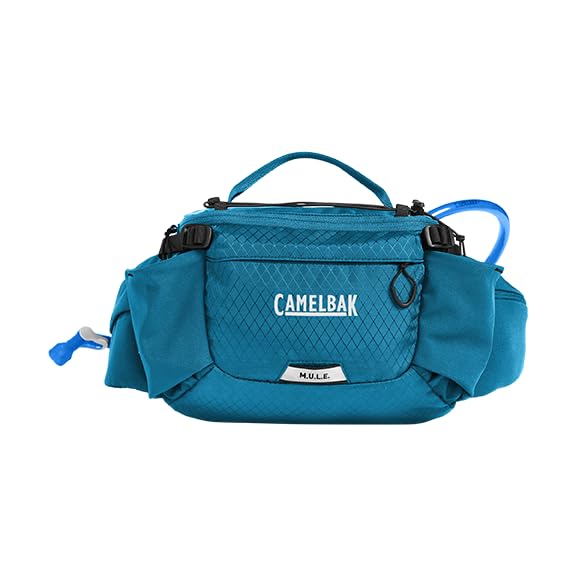 CamelBak M.U.L.E. 5 Mountain Bike Gravel Waist Belt Hydration Pack - color: Moroccan Blue