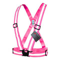 Salzmann Kids Reflective Cross Belt | Hi Vis Adjustable Safety Harness - color: Pink (Child)