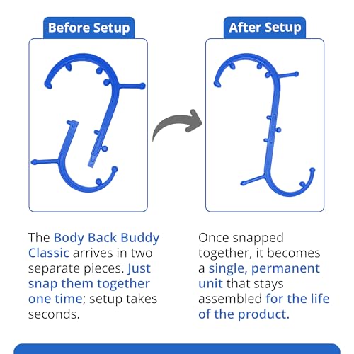 Body Back Buddy Classic Back Massager & Neck Massager for Pain Relief, Blue - color: Blue, size: Classic Bundle