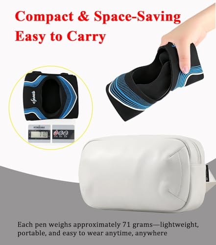 2 Pack Patella Knee Brace with Spring Support,Knee Pain Relief Adjustable Patellar Tendon Support Strap for Tennis, Running, Workout, Arthritis Injury Recovery (Black, One Size)