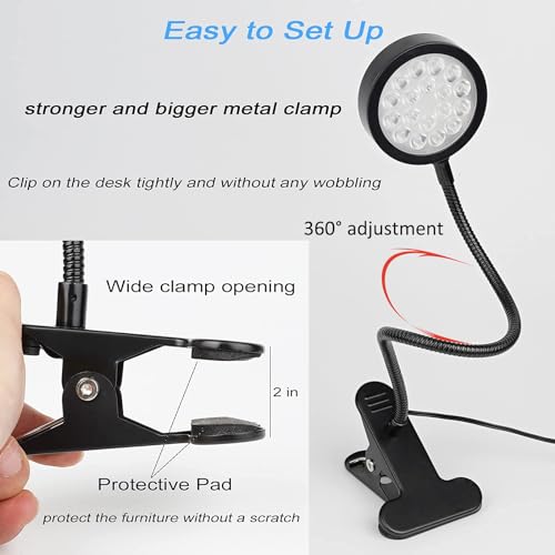Red Light Relief Lamp for Face, USB-Powered, 18 LEDs 660nm and 850nm NIR‌
