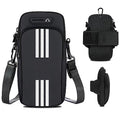 Phone Holder for Running Armband Cell Phone Purse Crossbody for Women Men Kids,iPhone 17 16 15 14 13 12 11 Pro Max Xs 16e Xr X 8 7 Plus Mini Pouch,Galaxy S26 S25 S24 Ultra Note Arm Bag Black - color: 01-Black with Crossbody Strap&Hook