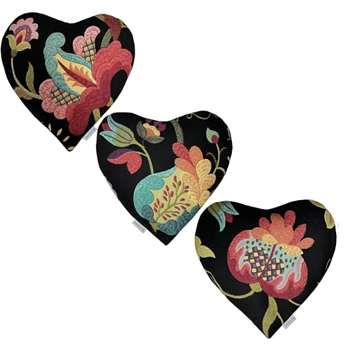 Heat Pack - Microwavable Heating Pads - Microwave Heating Pad for Pain Relief & Comfort - Suitable for The Neck, Back, Shoulders, Hips, Stomach Cramps & More - Neck Heat Wrap - Gift - size: HEART, style: Organic Floral