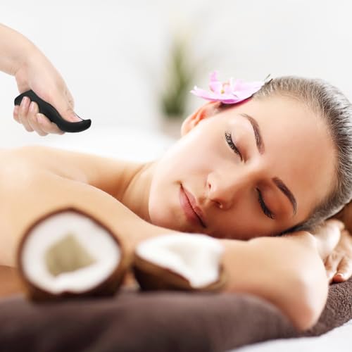 Nuanchu 2 Pcs Black Thumb Massage Tool, Deep Tissue Massager - color: Black