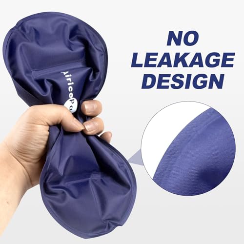 AiricePac Ice Packs for Injuries Reusable (3-Piece Set) Hot Cold Gel Wraps for Joint Pain, Muscle Soreness, Adjustable & Flexible for Back, Knees, Shoulders, Arms and Legs - size: M, style: M