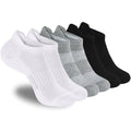 ATBITER Women's Ankle Socks Cushioned Running Athletic No Show Socks-6Pairs - color: 6pairs 2white+2black+2grey, size: 10-12