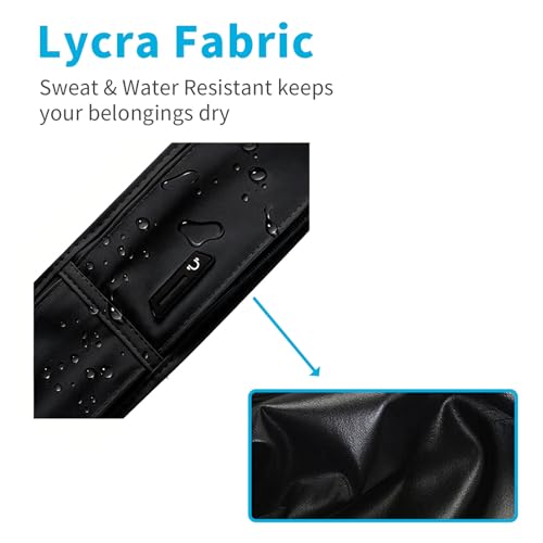 Running Hydration Belt with Water Bottle Holder, Phone Storage, Black - color: Jet Black