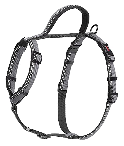 Halti Dog Walking Harness | Size L, Black | Ideal for Puppy Walks - color: Black/Grey, size: Large