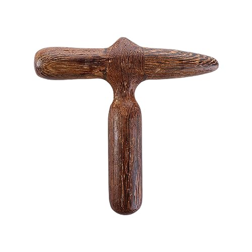 Leadigol Foot Massage Tool,Beauty Tools Trigger Point Foot Massage Sandalwood Acupuncture Acupoint Stick Cross Hammer Thin Face Chin Wooden Deep Tissue Massager,Manual Foot Massager(Wings Wood)