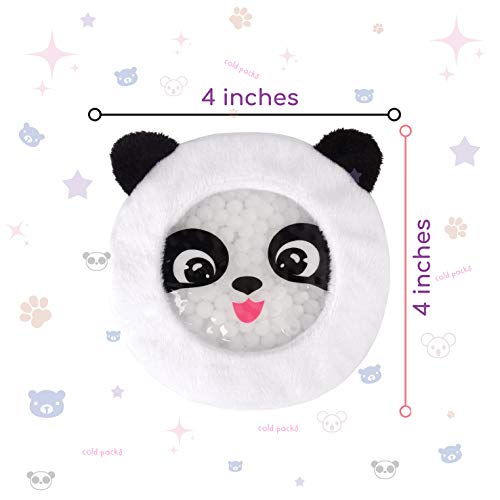 Leonns Kids Ice Packs for Boo Boos | Reusable Gel, Animal Cover, 4-Pack - style: 4-Pack (Panda)