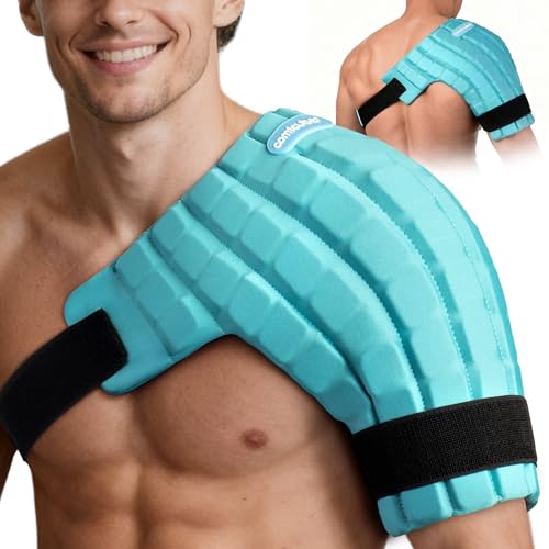Shoulder Ice Pack Wrap, 2 Hours Rotator Cuff Cold Therapy - style: Ice Grid Gel Design