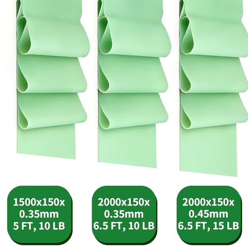 Resistance Bands Long Non-Latex Elastic Stretch Bands - color: Green-10/15lb, size: 5ft/6.5ft