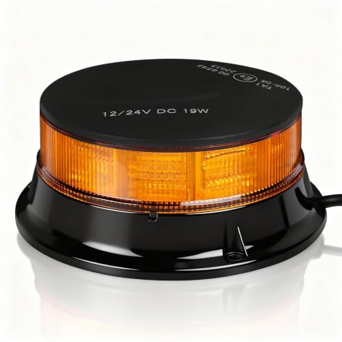 1Pcs Led Beacon Light Amber Emergency Strobe Lights - color: Beacon Light - C