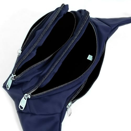Waist Pack Sports Fitness Travel Men Women (Navy Blue) - color: Navy Blue