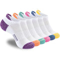 ATBITER Women's Ankle Socks Cushioned Running Athletic No Show Socks-6Pairs - color: 6pairs 6white-cute, size: 6-8