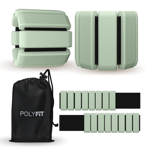 Polyfit Wrist & Ankle Weights - Wearable Weights for Women, Yoga & Pilates - color: SAGE
