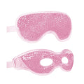 Cooling Eye Mask with Gel Bead 2 Pack Gel Eye Mask Cold Eye Mask for Relaxtion,Puffy Eyes Reusable Cold & Warm Compress for Puffiness,Dry Eyes,Headaches,Migraines,Stress Relief,Post Surgery - color: Pink-full&hole