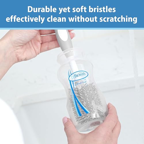 Dr. Brown's Soft Touch Baby Bottle Cleaning Brush, Blue, 12-Pack - style: Soft Touch