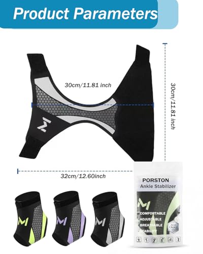 2-Pack Ankle Brace for Men & Women,Adjustable Lace up Ankles Sock,Basketball Ankle Stabilizer with Straps,Orthopedic Compression Sleeve for Plantar Fasciitis Relief,Tendonitis,Sprained(Purple) - color: Purple