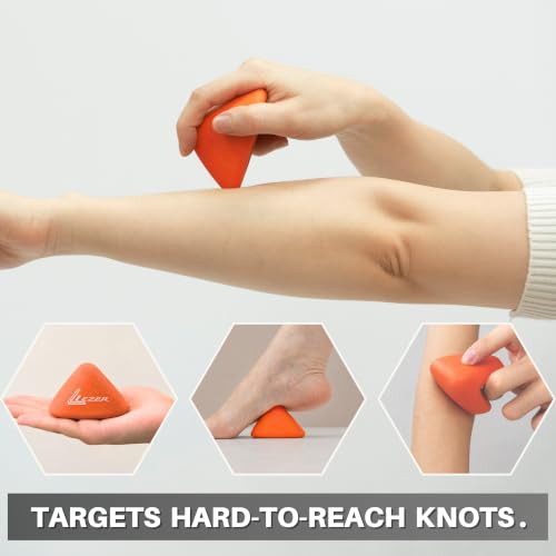 Trigger Massage Point, 3-Angle Deep Tissue Massager, Orange & Firm Ball set - style: 07 - Trigger Orange + Hard Ball