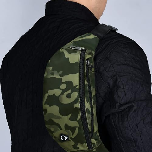 Fanny Packs for Men and Women Water-Repellent Sports Waist Pack Bag - color: 1pack-Black Camo