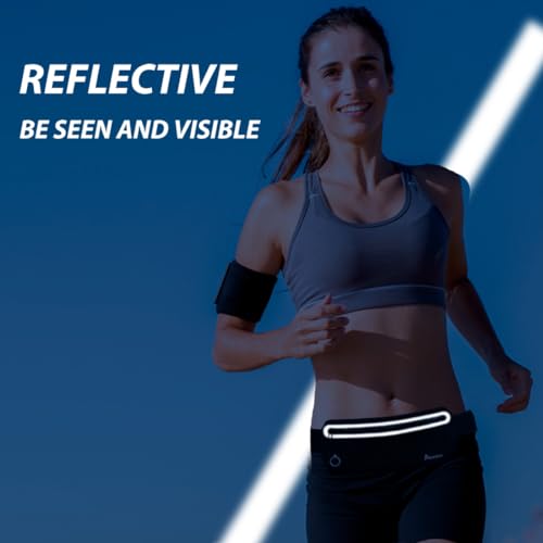 Slim Running Belt Fanny Pack Women Men,Runners Phone Holder Waist Bag,Run Pouch Waist Belt for Workout Jogging,Travel Money Belt Running Gear Accessories.