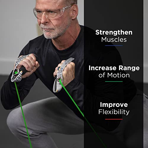 THERABAND Resistance Tubes, Exercise Band, Physical Therapy, 48", Green - color: Green - Heavy