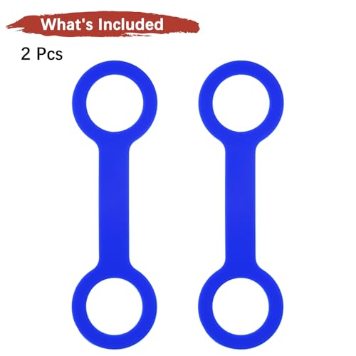Water Bottle Handle Carrier Strap [2PCS] - Makes Any Cup Handheld Use for Running & Bike & Hiking & Gym - color: Blue