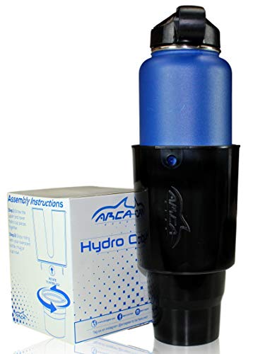 Arca Gear Hydro Cup - Car Cup Holder Adapter for Hydro Flasks (32/40 Ounce), Nalgenes (32/48 Ounce), Yeti Ramblers (36 Ounce), Klean Kanteens (32/40 Ounce), and Other Large Bottles