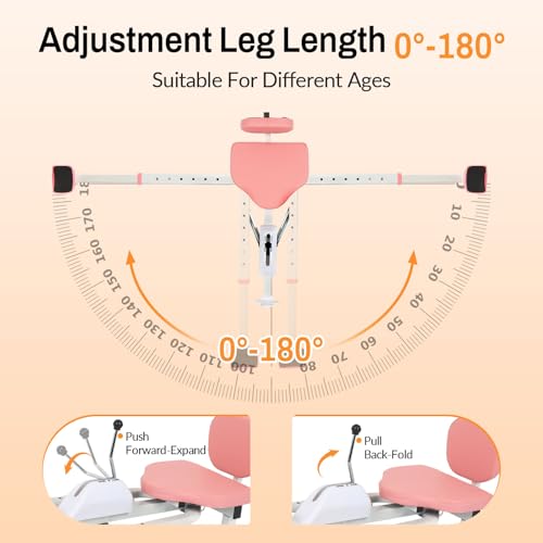 FAHKNS Leg Stretcher,Stretcher Split Machine for Flexibility, 220lb Heavy Duty Steel Frame Stretching Equipment,Leg Stretching Training Machine for Home Gym Split Machine Training Fitness - style: Split Machine
