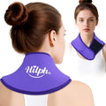 Hilph Neck Ice Pack Wrap Gel, Soft Gel Ice Pack for Cervical Neck Pain - color: B-purple, size: Classic Standard