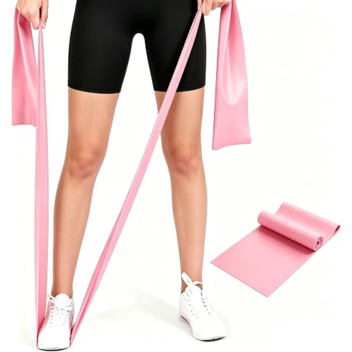 Long Resistance Bands for Working Out, Physical Therapy, Yoga & Pilates - color: Pink