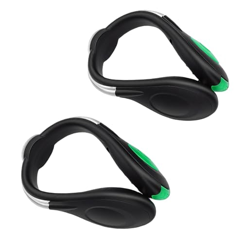 LED Shoes Clip Lights, USB Charging Clip On Shoe Lights, Safety Night Running Gear for Walking Jogging Biking Cycling Biking Accessories - color: Green