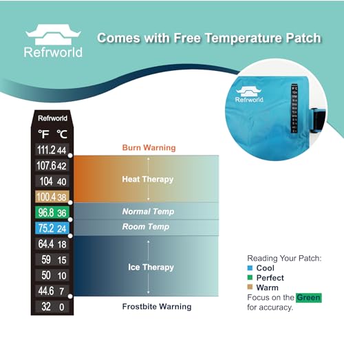 Long-Lasting Cold Ice Pack Wrap for Injuries Reusable Gel for Lower Back, Cold Packs Wrap for Shoulder, Knee, Elbow, Hip, Leg, Soft Cold Compress—2 Straps Securely Wrap Around Key Pain Areas