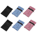 Wrist Pouch Wrist Wallet Wristband with Zipper - color: Black/Blue/Pink
